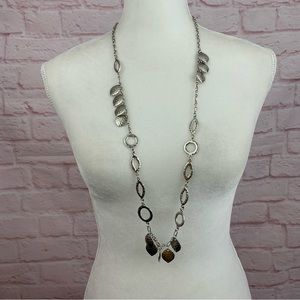 Unbranded long chain silver colored necklace